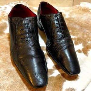 Artioli | Black Leather Derby Shoes